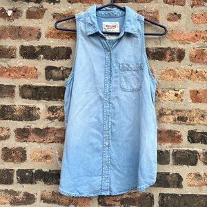 Sleeveless Chambray Button-down | Women's Medium